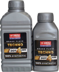 TECHNO DOT 4 ABS 100% SYNTHETIC -white  240ml & 450ml