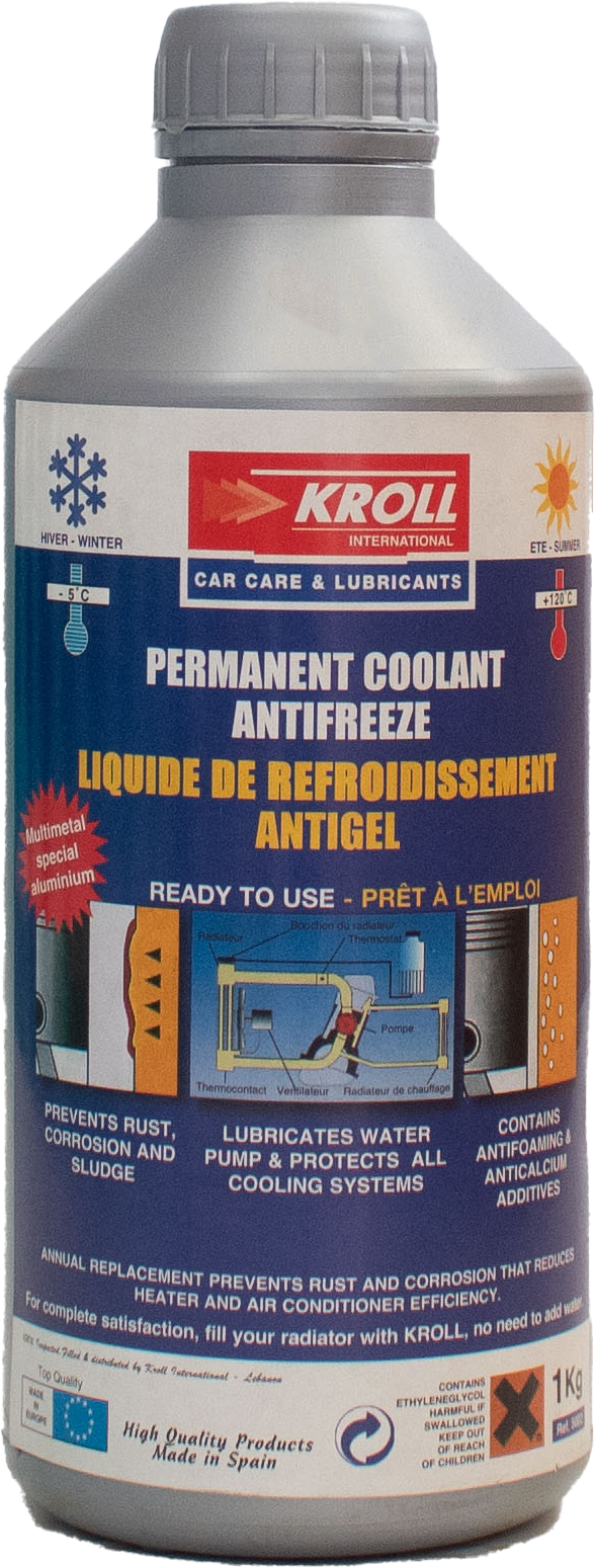 Permanent coolant antifreeze-green